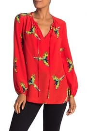 Diane von Furstenberg Bird Print Blouse at Nordstrom Rack