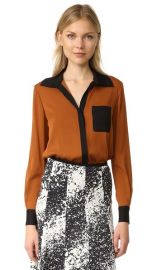 Diane von Furstenberg Carter Silk Blouse at Shopbop