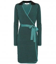 Diane von Furstenberg Checked Wrap Dress at Mytheresa