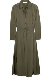 Diane von Furstenberg Clarise silk-blend shirt dress at Net A Porter