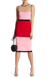 Diane von Furstenberg Colorblock Knit Midi Dress at Amazon