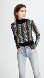 Diane von Furstenberg Cropped Turtleneck Pullover at Shopbop