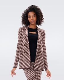 Diane von Furstenberg Dion Knit Jacquard Jacket at DVF