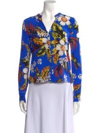 Diane von Furstenberg Floral Silk Blouse at The Real Real