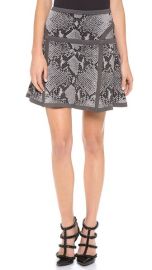 Diane von Furstenberg Flote Snakeskin Skirt at Shopbop