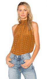 Diane von Furstenberg High Neck Tank in Arbor Dot Kola from Revolve com at Revolve