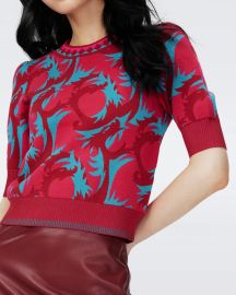 Diane von Furstenberg Hudson Knit Sweater and Gilles Skirt at Diane von Furstenberg