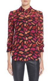 Diane von Furstenberg Mariah Print Silk Blouse at Nordstrom