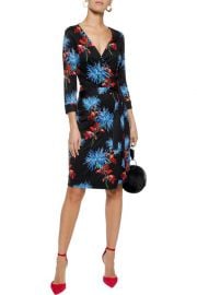 Diane von Furstenberg New Julian printed silk-jersey wrap dress at The Outnet