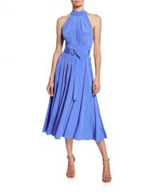 Diane von Furstenberg Nicola Silk Midi Halter Dress at Neiman Marcus