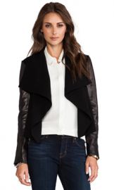 Diane von Furstenberg Olympia Jacket in Black from Revolve com at Revolve