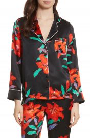 Diane von Furstenberg Pajama Silk Shirt   Nordstrom at Nordstrom