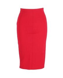 Diane von Furstenberg Pencil Skirt In Red Viscose ShopSimon at Shop Simon