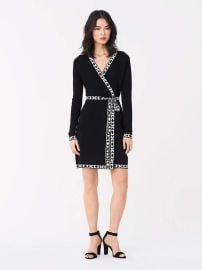 Diane von Furstenberg Perry Knit Mini Wrap Dress at DvF