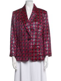Diane von Furstenberg Plaid Print Blazer at The Real Real