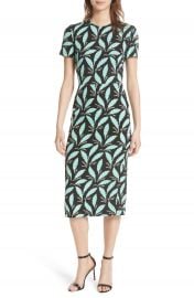 Diane von Furstenberg Print Body-Con Midi Dress at Nordstrom