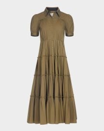 Diane von Furstenberg Queena Tiered Ruffle Midi Dress at Neiman Marcus