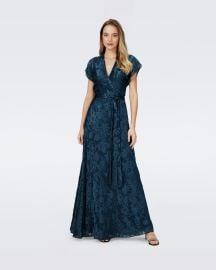 Diane von Furstenberg Roselin Faux Wrap Dress in Mystic Shadow Floral at Diane von Furstenberg