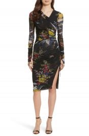 Diane von Furstenberg Ruched Faux Wrap Dress at Nordstrom