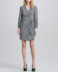 Diane von Furstenberg Sigourney Printed Wrap Dress at Neiman Marcus