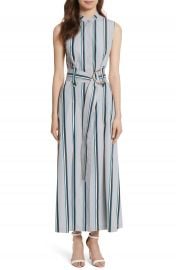 Diane von Furstenberg Stripe Belted Maxi Dress at Nordstrom