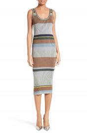 Diane von Furstenberg Stripe Tank Midi Dress at Nordstrom