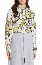 Diane von Furstenberg Tie Neck Silk Blouse at Nordstrom