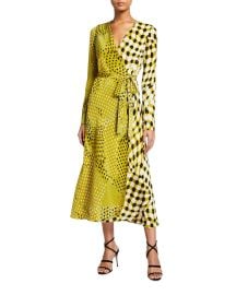 Diane von Furstenberg Tilly Midi Wrap Dress at Neiman Marcus