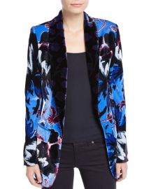 Diane von Furstenberg Tommy Velvet Floral Single-Button Blazer at Neiman Marcus