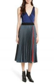 Diane von Furstenberg V-Neck Pleated Wrap Dress at Nordstrom