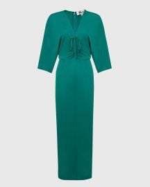 Diane von Furstenberg Valerie Ruched Bodycon Jersey Midi Dress at Neiman Marcus