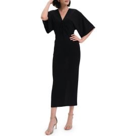 Diane von Furstenberg Valerie Tie Front Midi Dress at Nordstrom