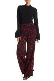 Diane von Furstenberg Wide Leg Pattern Pant at Nordstrom Rack