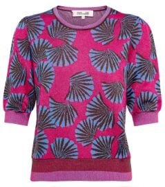 Diane von Furstenberg Zander Sweater in Fan Rose Pink at Diane von Furstenberg
