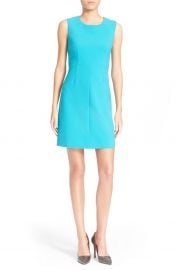 Diane von Furstenberg and39Carrieand39 Sleeveless Sheath Dress in Blue Lagoon at Nordstrom