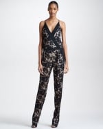 Diane von Furstenberg lace jumpsuit at Bergdorf Goodman