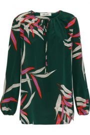 Diane von Furstenberg printed blouse at The Outnet