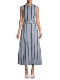 Diane von furstenberg stripe belted dress at Saks Off 5th