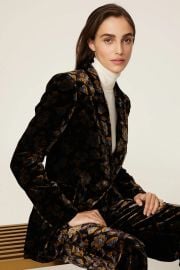 Dickey Floral Velvet Jacket by Veronica Beard Rent the Runway at Rent the Runway