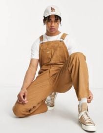 Dickies Duck Canvas Classic overalls in brown at ASOS