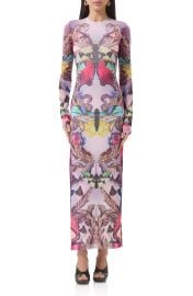 Didi Long Sleeve Mesh Maxi Dress at Nordstrom Rack