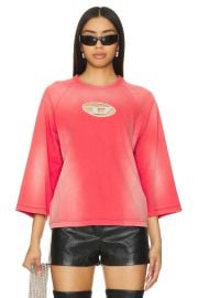 Diesel Croxt Tshirt In Fiery Red at Revolve