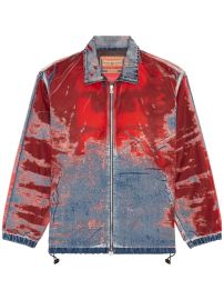 Diesel D Krap devor denim jacket at Farfetch