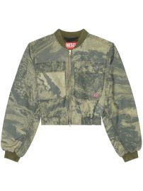 Diesel G-Khlo-Cmf planet-print Bomber Jacket - at Farfetch