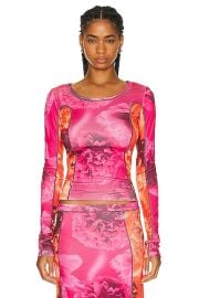 Diesel Long Sleeve Top in Pink FWRD at Forward