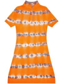 Diesel M-Zafora tie-dye half-zip Wool Minidress Orange at Farfetch