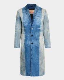 Diesel Menx27s Two-Tone Denim Topcoat at Neiman Marcus