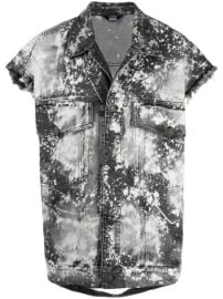 Diesel Sleeveless acid-wash Denim Jacket - at Farfetch