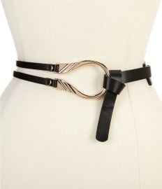 Dillardx27s 15quot Tie Knot Hook Faux Leather Belt Dillardx27s at Dillards