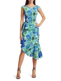 Dilone Floral Ruffle Dress by Chiara Boni La Petite Robe at Saks Fifth Avenue